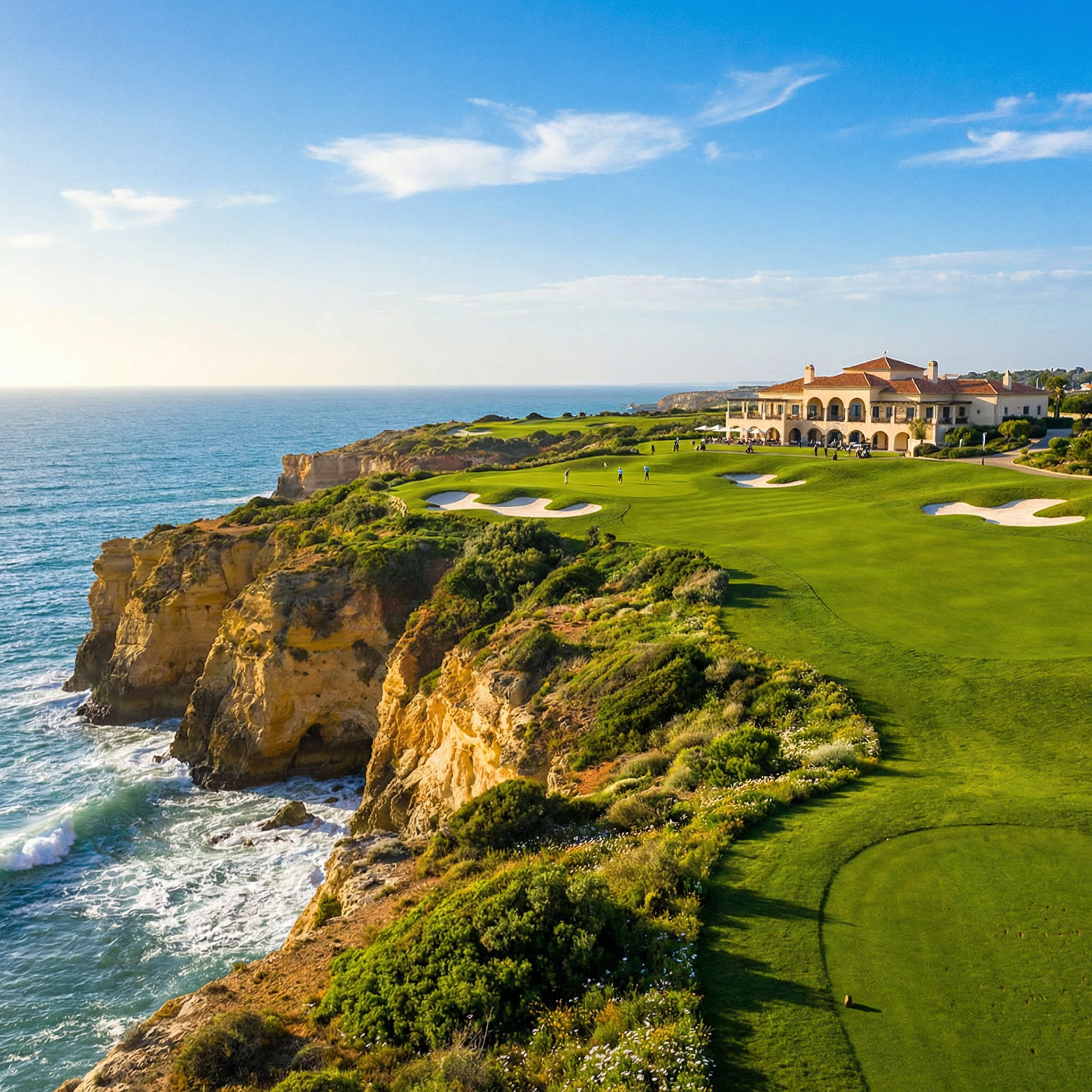 Golfurlaub Portugal Algarve – Küstenlandschaft mit Golfplatz